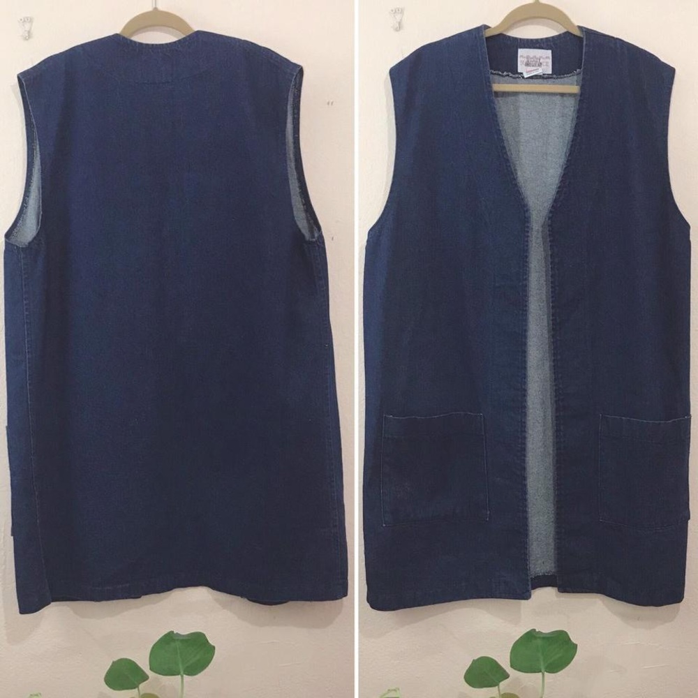 Vintage Sundance oversized denim vest